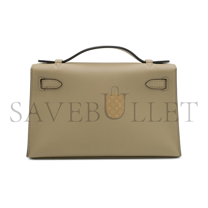 H**me5 kelly pochette swift gold hardware (22*14*7cm)